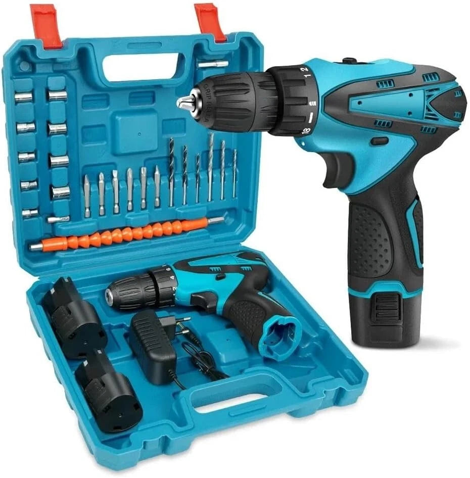 TRAPANO AVVITATORE PROFESSIONALE 2 BATTERIA 18V A LITIO + VALIGIA ACCESSORI 2026