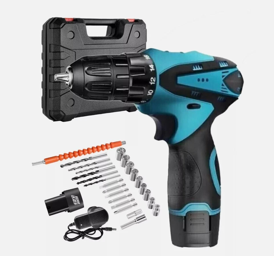 TRAPANO AVVITATORE PROFESSIONALE 2 BATTERIA 18V A LITIO + VALIGIA ACCESSORI 2026